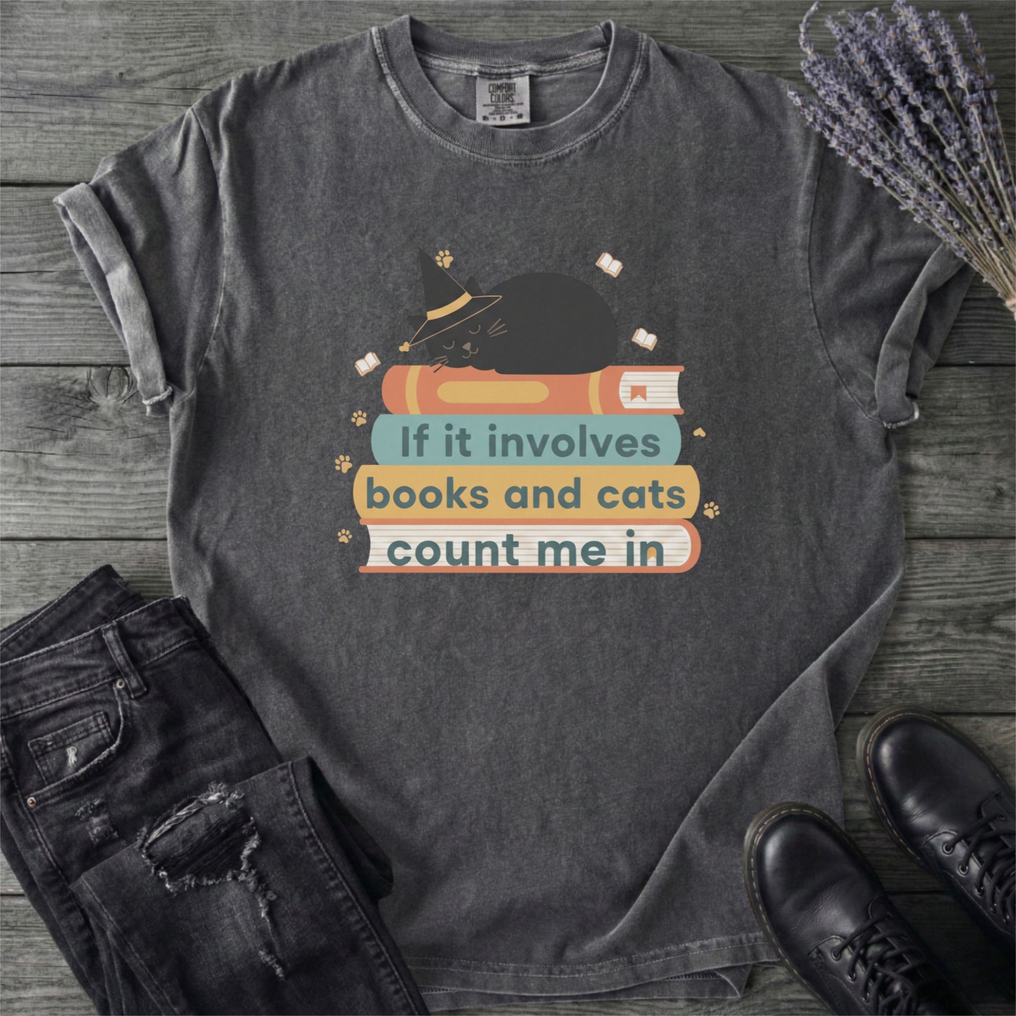 Books And Cats T-Shirt