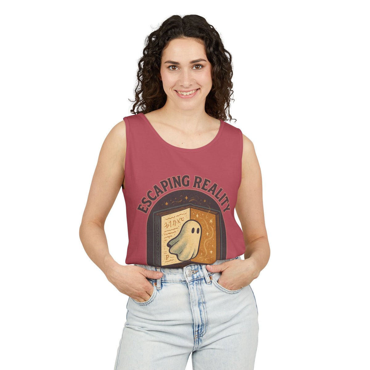 Escaping Reality One Page At A Time Tank Top