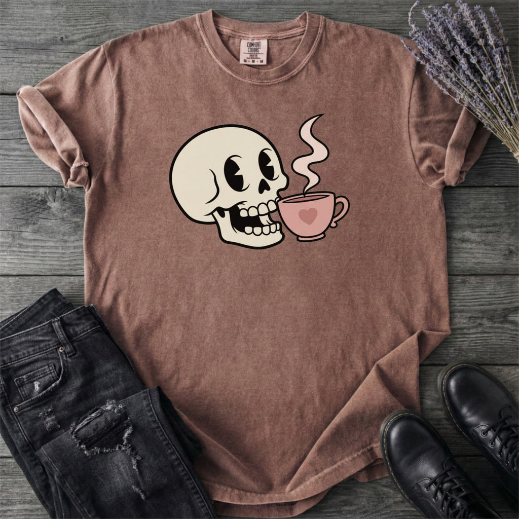 Skeleton Coffee Lover T-Shirt