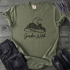 Garden Witch Floral Hat T-Shirt