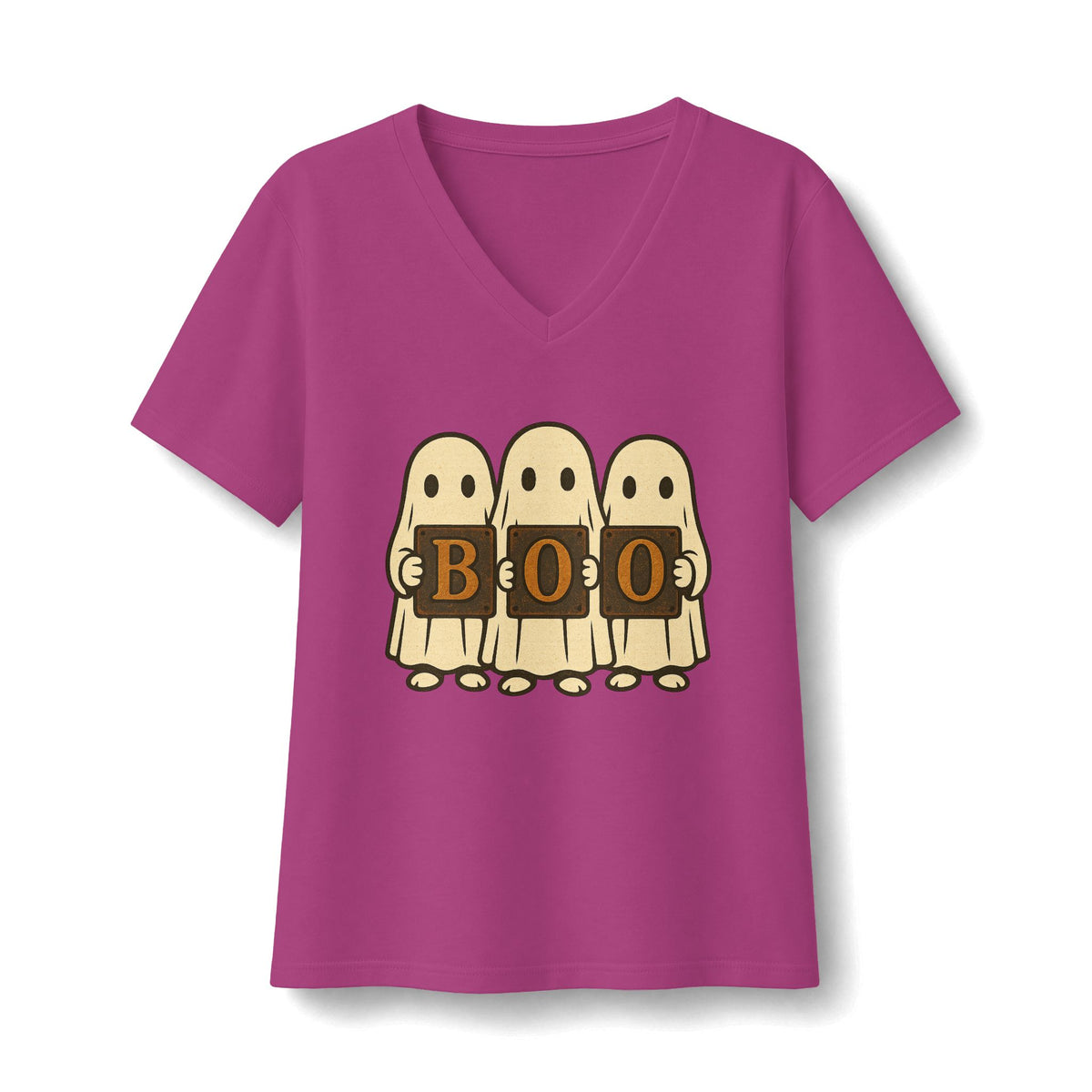 Boo Ghosts V-Neck T-Shirt