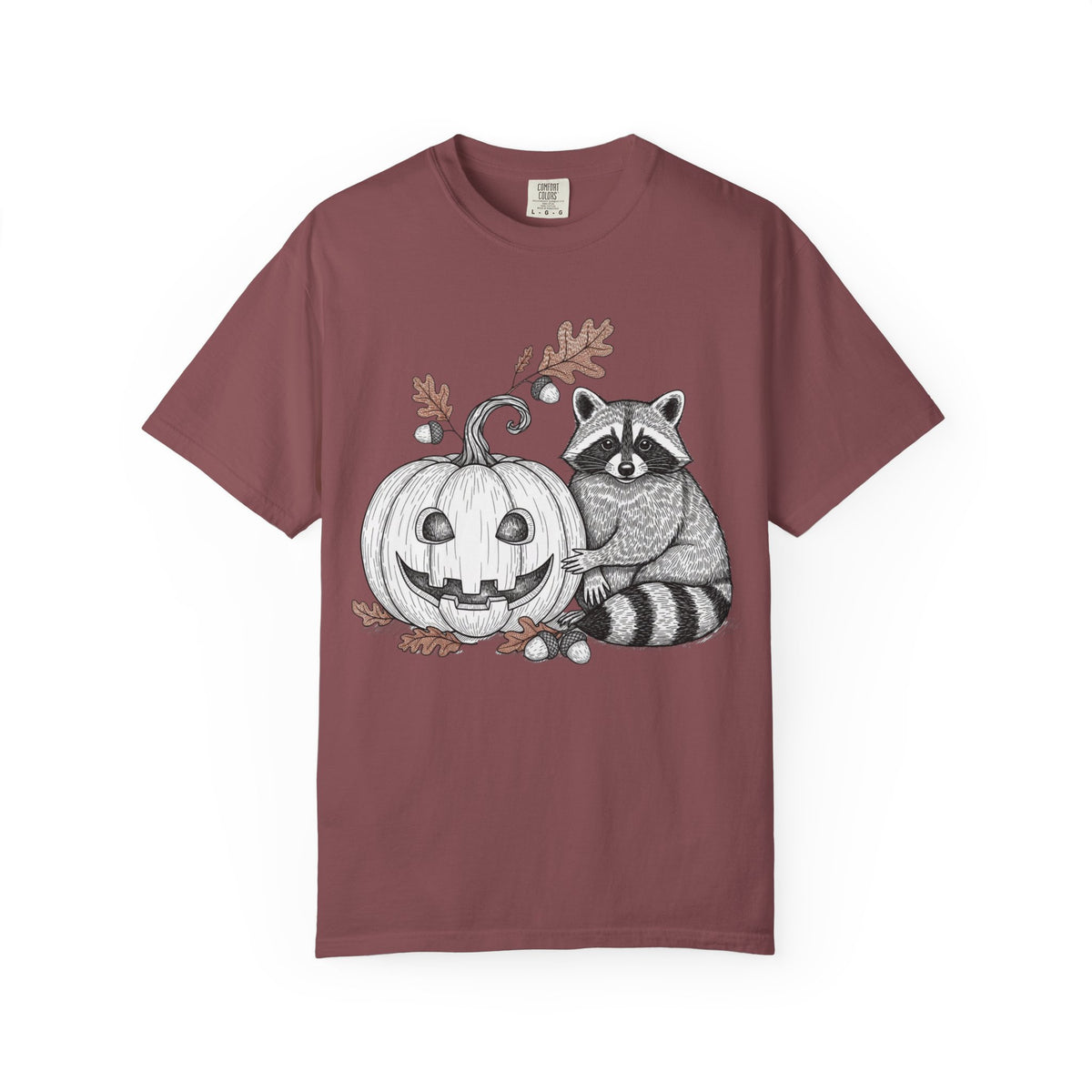 Raccoon And Pumpkin T-Shirt