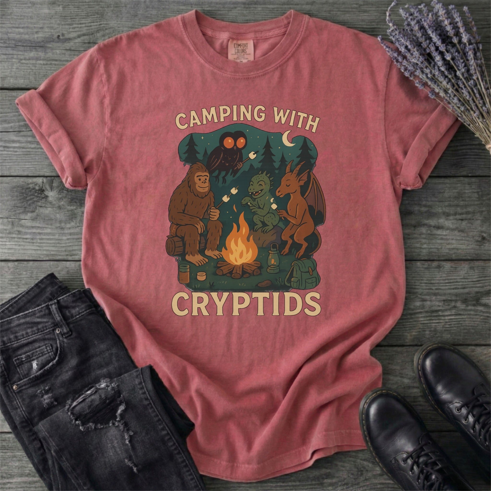 Cryptid Camping T-Shirt