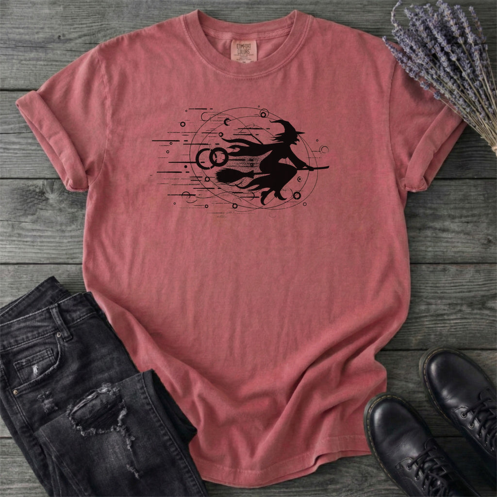 Flying Witch Grunge T-Shirt