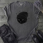Black Cat Beanie T-Shirt