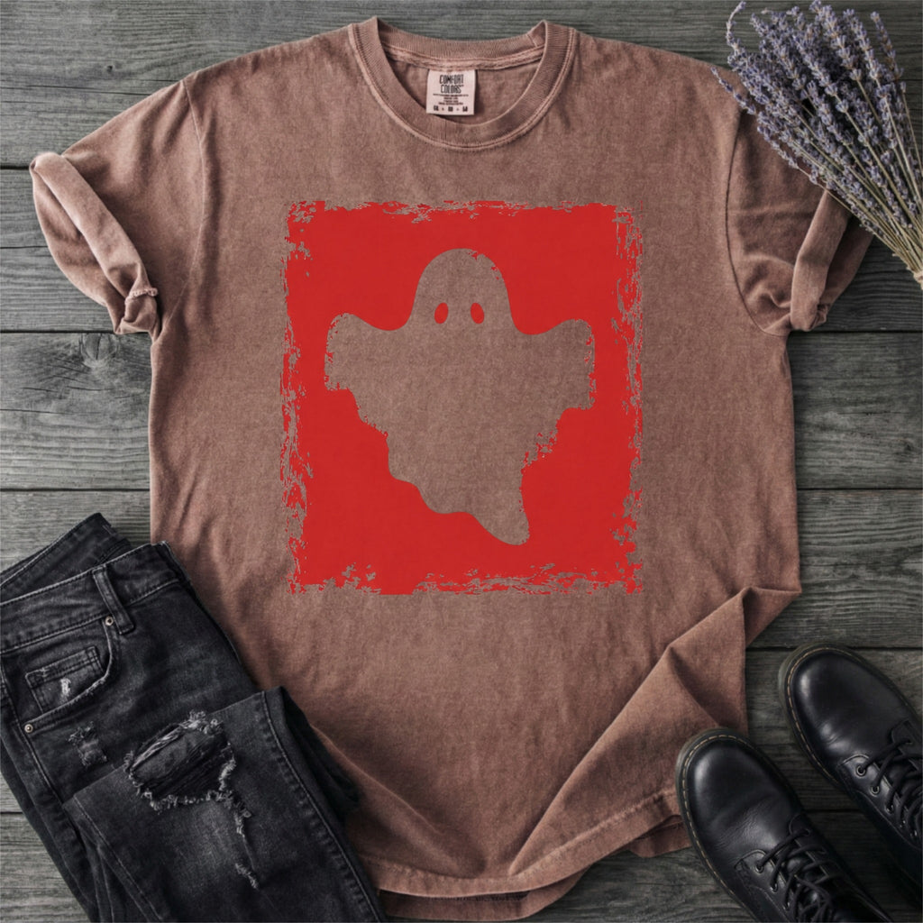 Grunge Stencil Ghost T-Shirt
