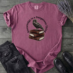 Knowledge Is A Dangerous Thing Raven And Books T-Shirt