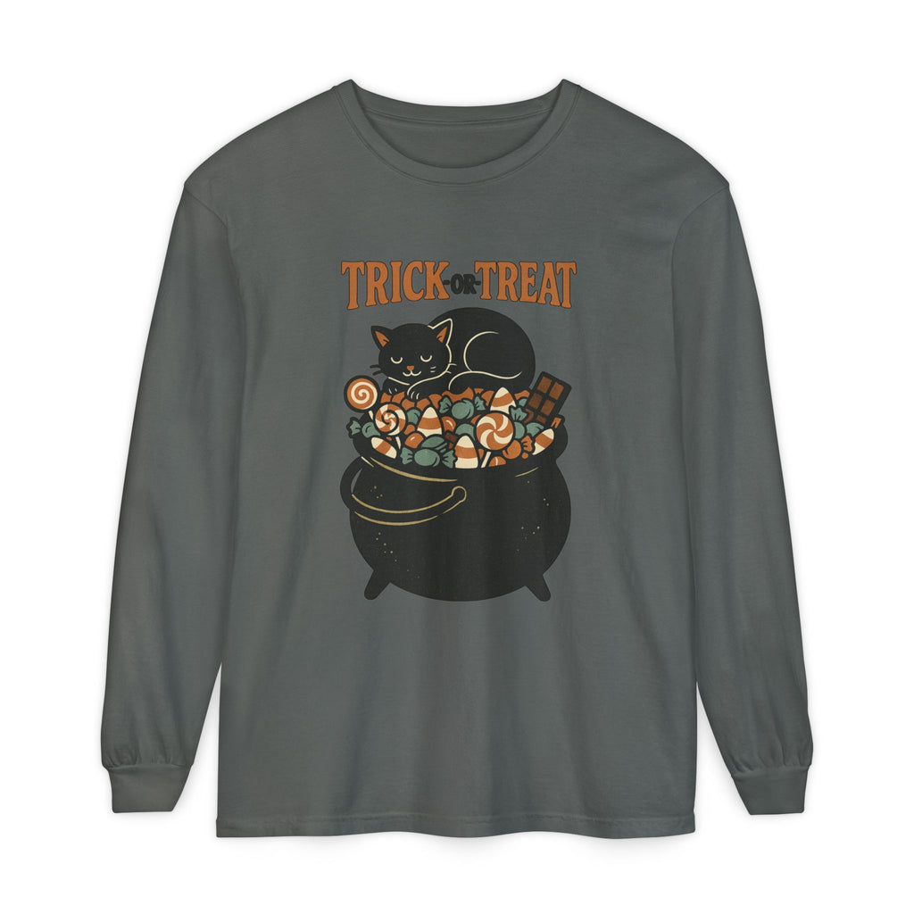 Trick Or Treat Candy Cauldron Long Sleeve T-Shirt