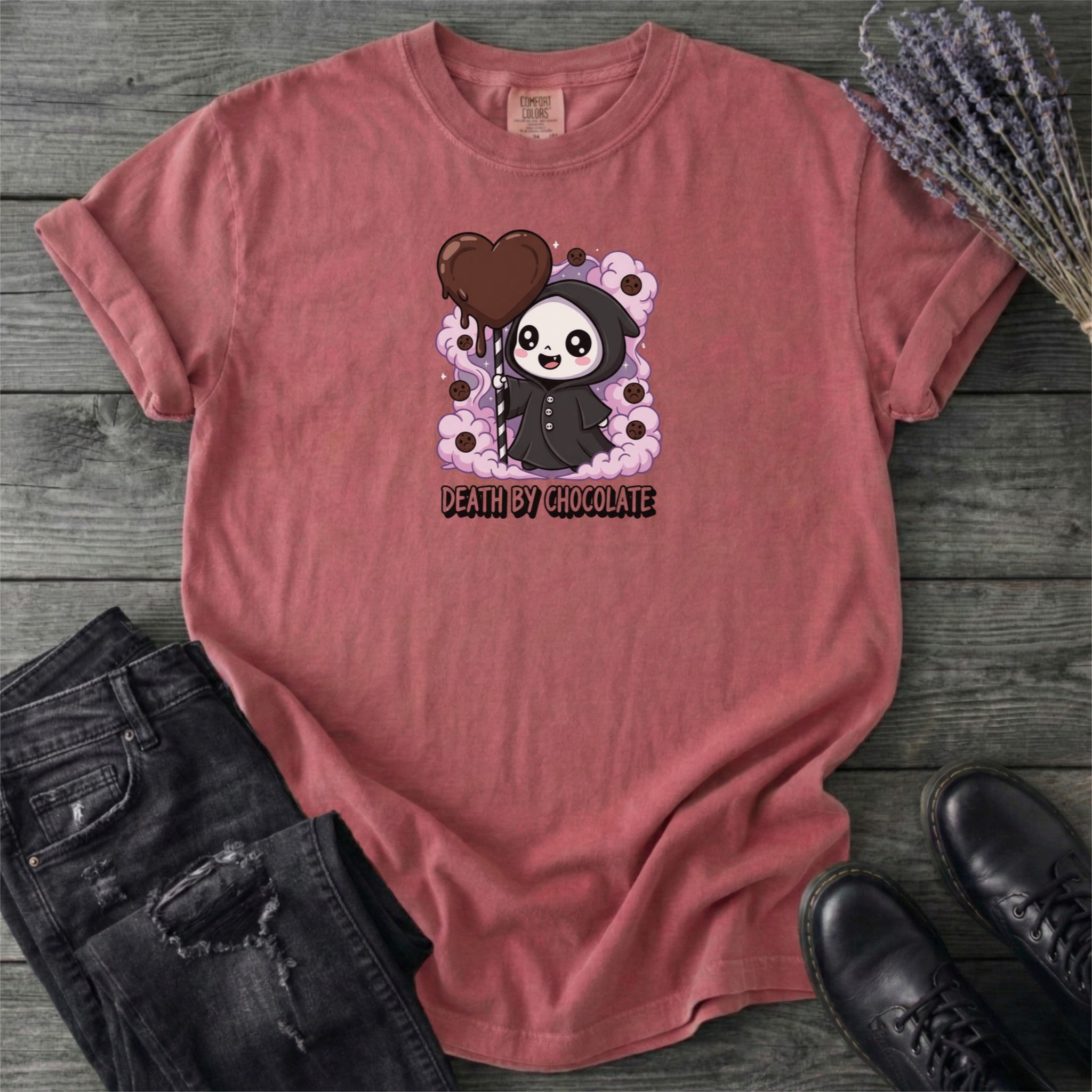 Grim Reaper Death By Chocolate T-Shirt