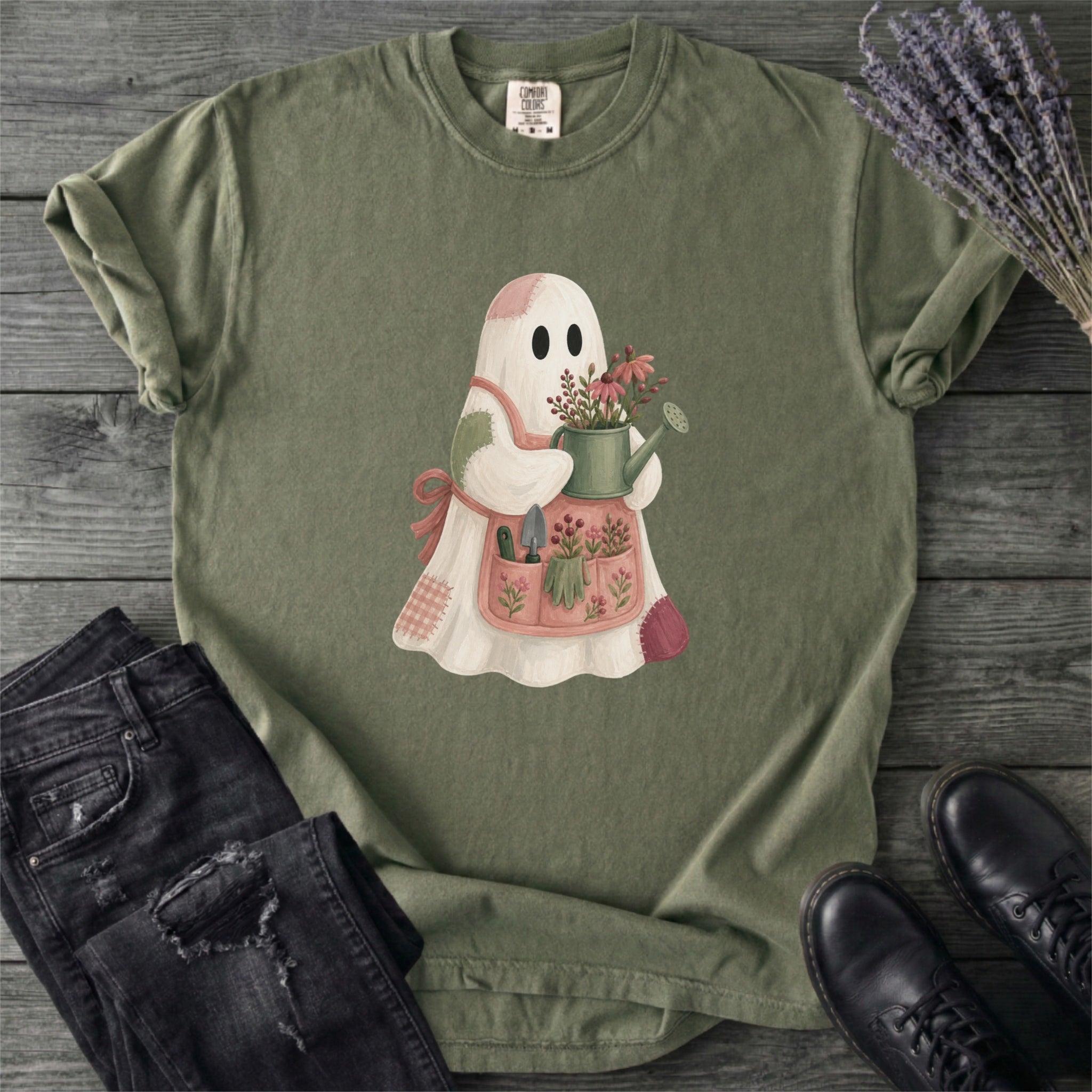 Patchwork Garden Ghost T-Shirt