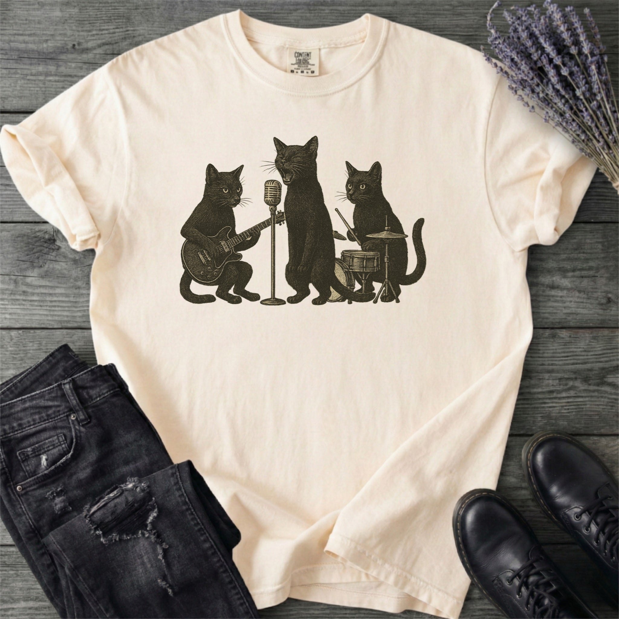 Cat Band T-Shirt