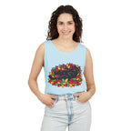 Black Cat Rolling Leaves Tank Top
