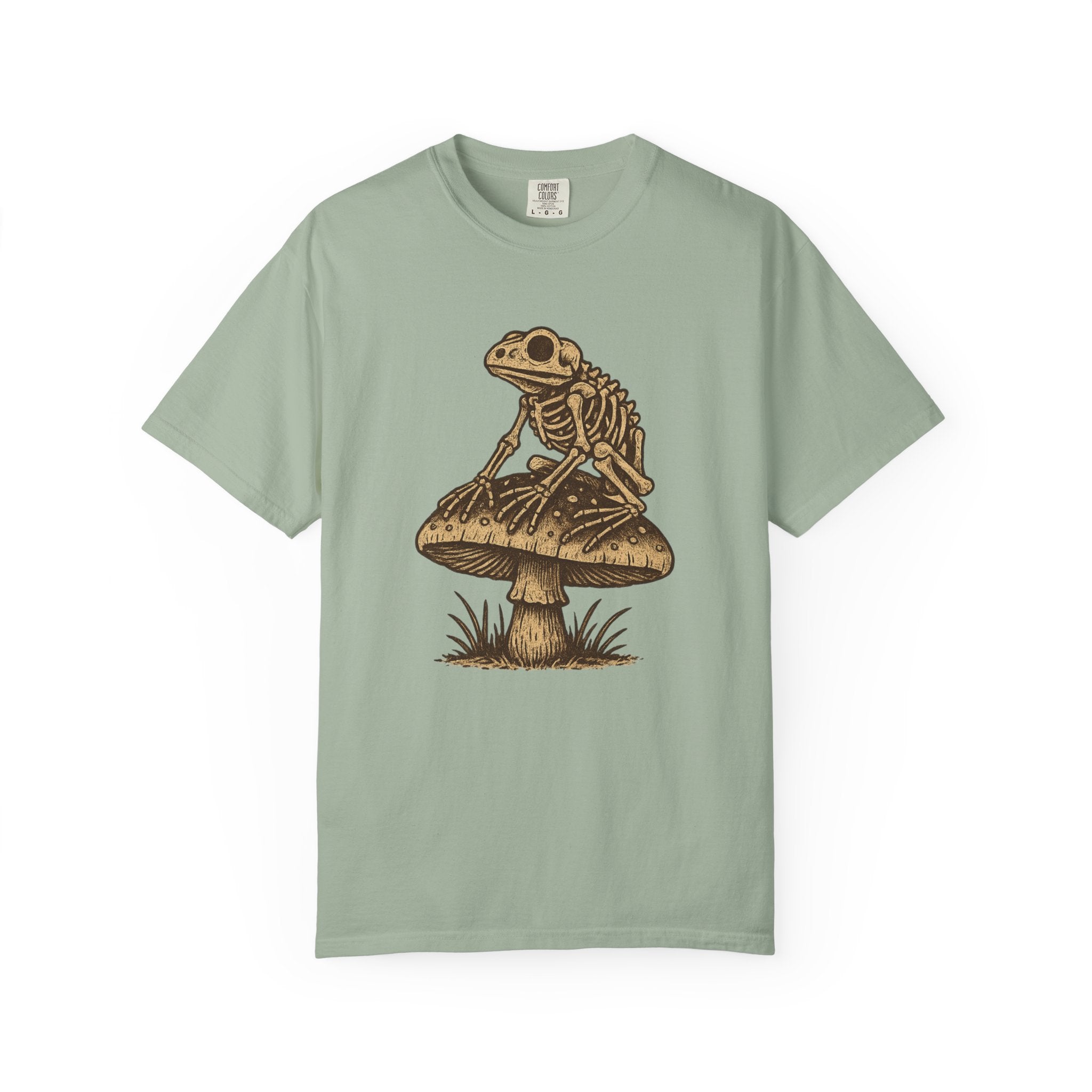 Cottagecore Goblincore Frog Skeleton T-Shirt