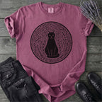 Garden Cat Linocut T-Shirt