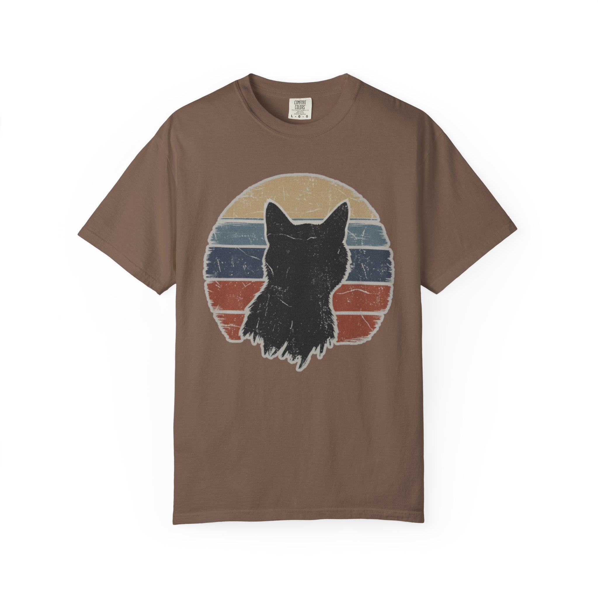 Black Cat Sunset T-Shirt