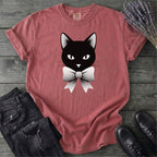 Retro Halftone Coquette Black Cat T-Shirt