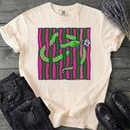 Bright Snake With Flower T-Shirt