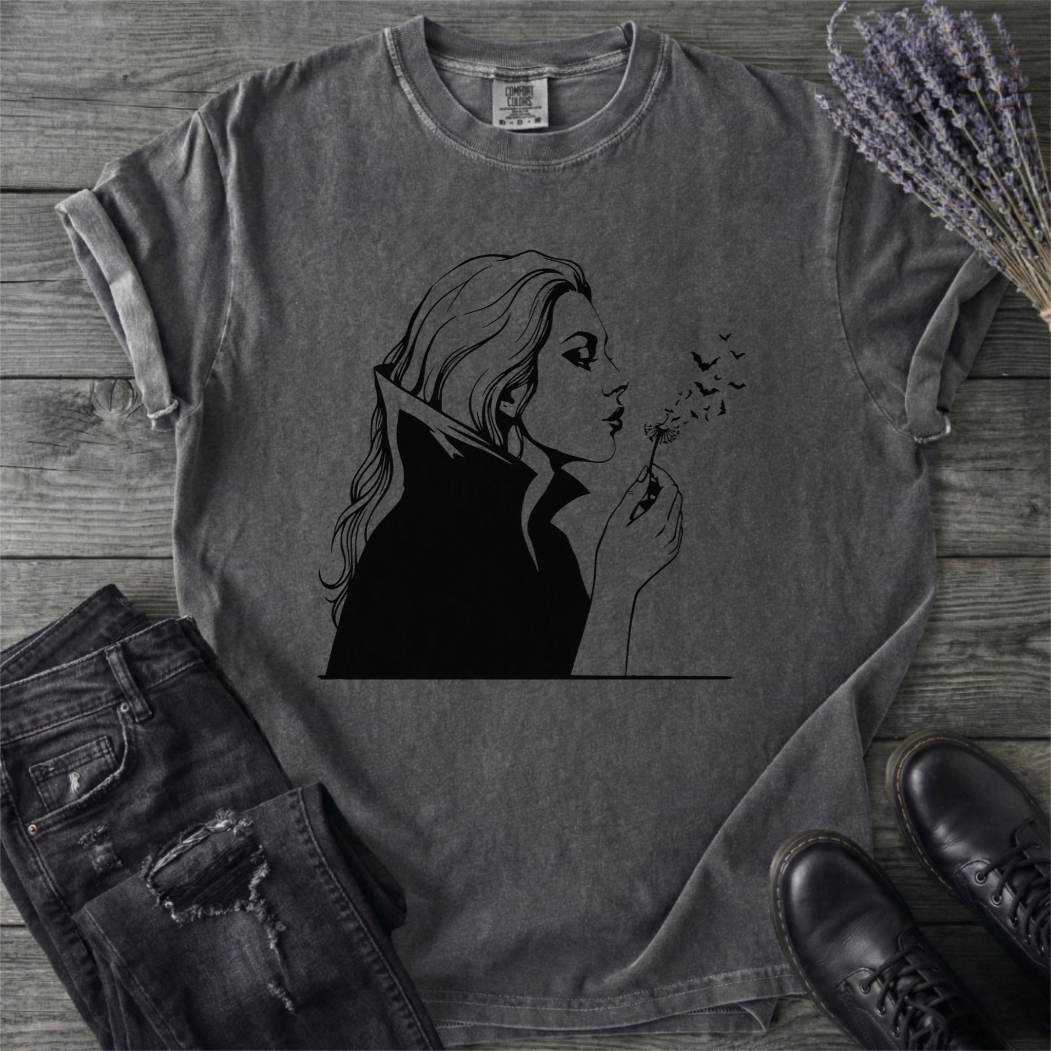 Dandelion Bats Silhouette T-Shirt