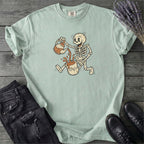 Coffee Skeleton Cartoon T-Shirt
