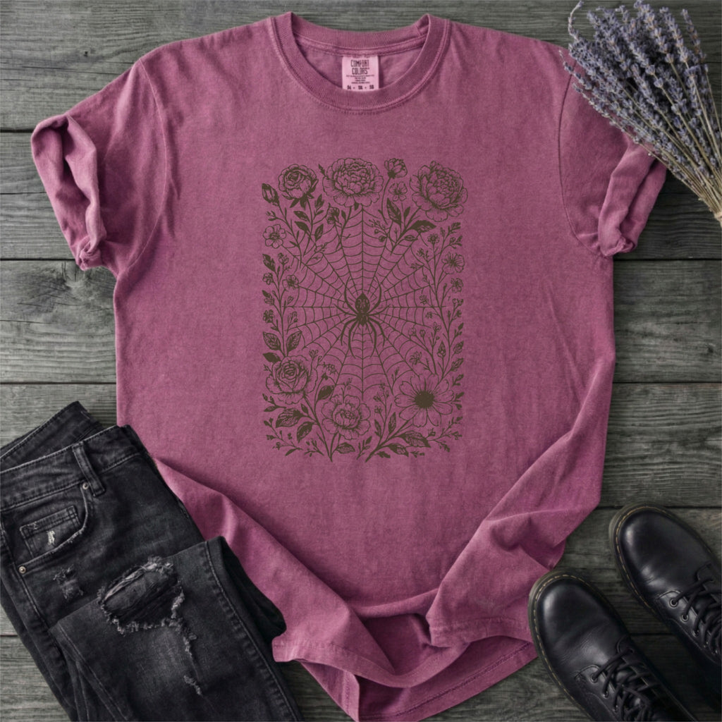 Flower Spiderweb T-Shirt