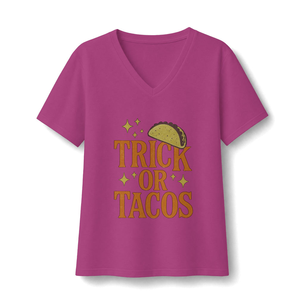 Trick Or Tacos V-Neck T-Shirt