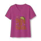 Trick Or Tacos V-Neck T-Shirt
