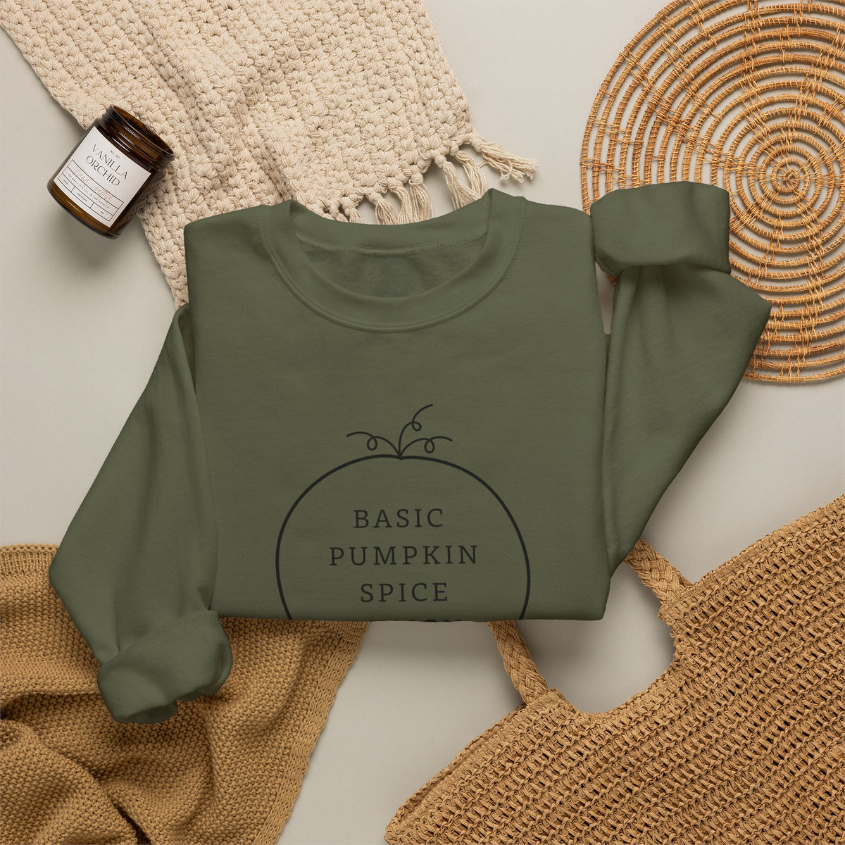Basic Pumpkin Spice Design Sweatshirt