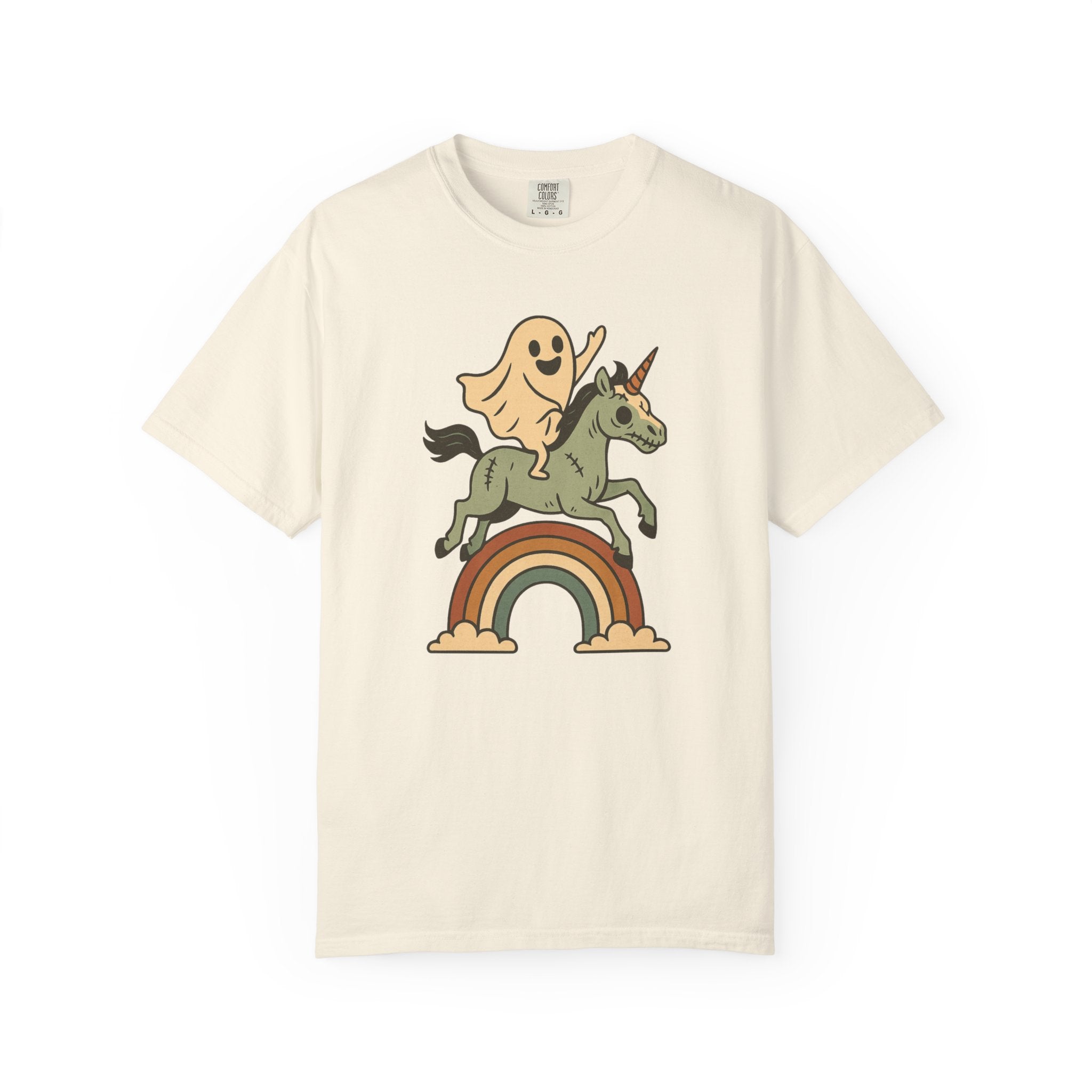 Ghost Unicorn Rainbow T-Shirt