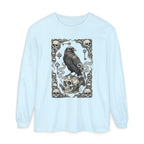 Raven Skull Card Long Sleeve T-Shirt