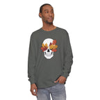 Fall Leaf Skull Long Sleeve T-Shirt