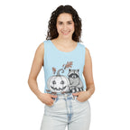 Raccoon And Pumpkin Tank Top