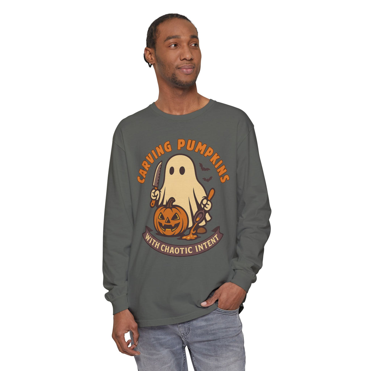 Carving Pumpkins Chaotic Long Sleeve T-Shirt