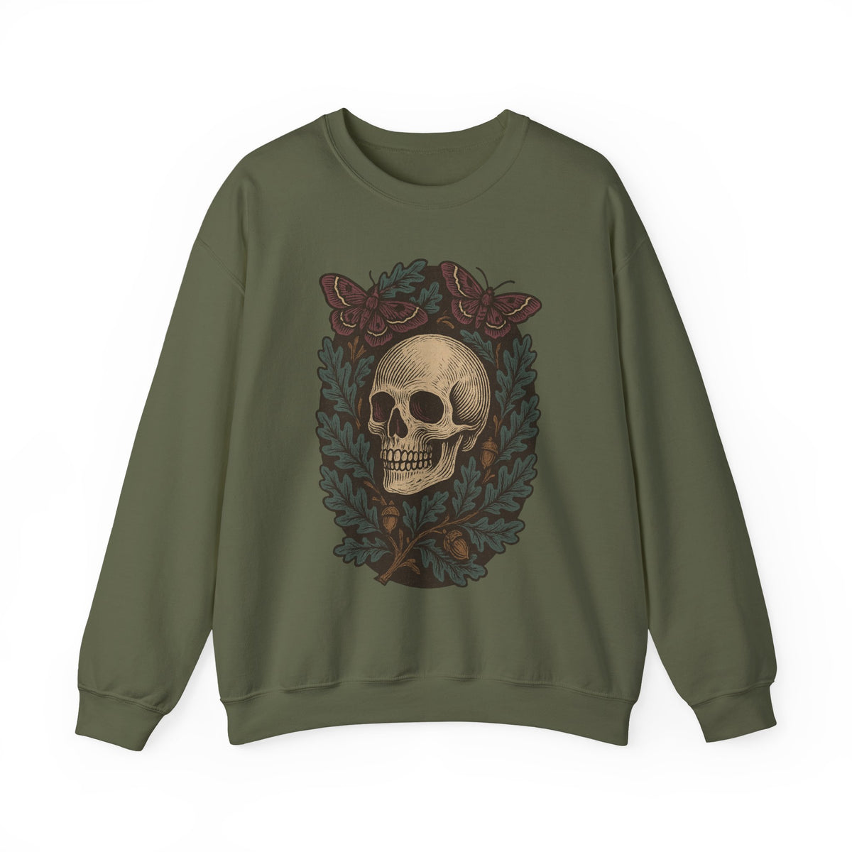 Skull And Moths Sweatshirt