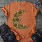 Crescent Moon Sunflowers T-Shirt