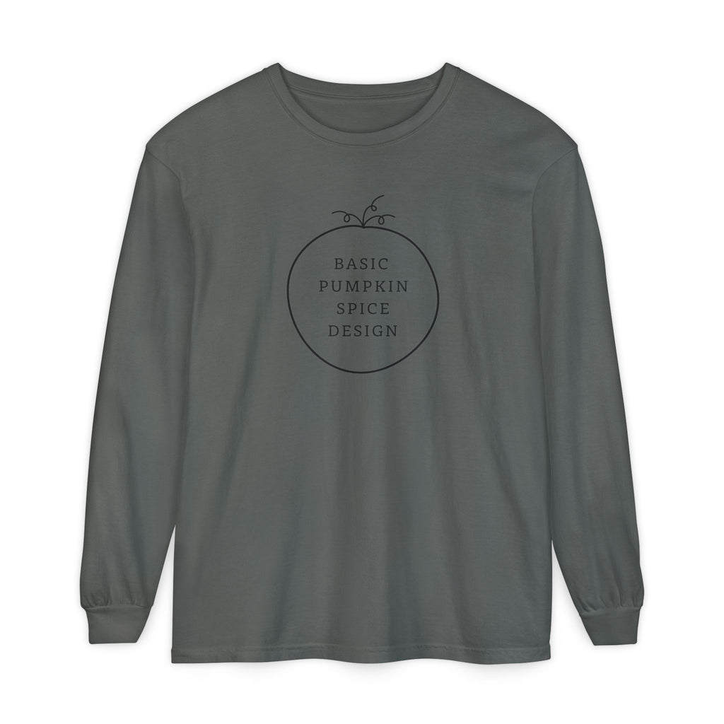 Basic Pumpkin Spice Design Long Sleeve T-Shirt