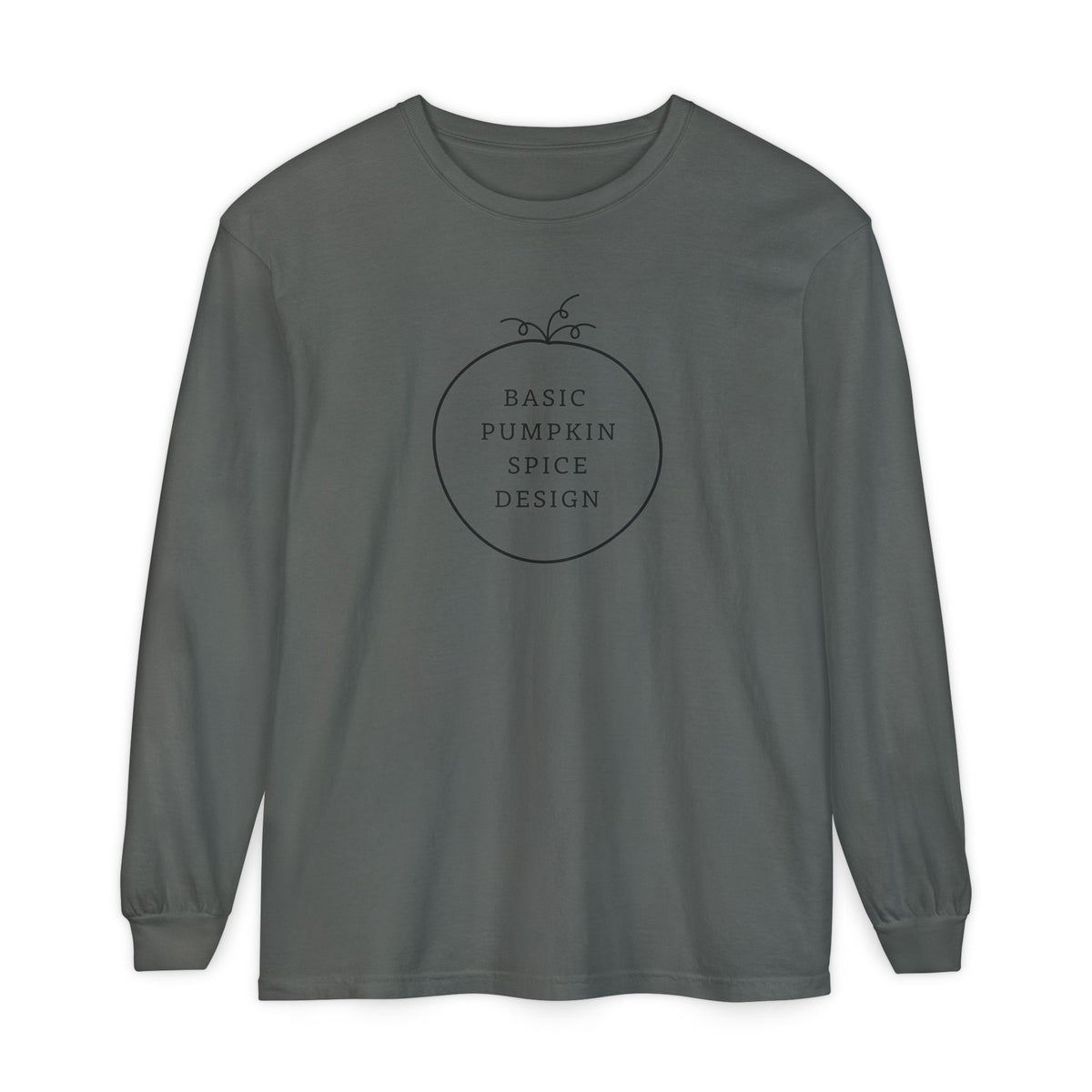Basic Pumpkin Spice Design Long Sleeve T-Shirt