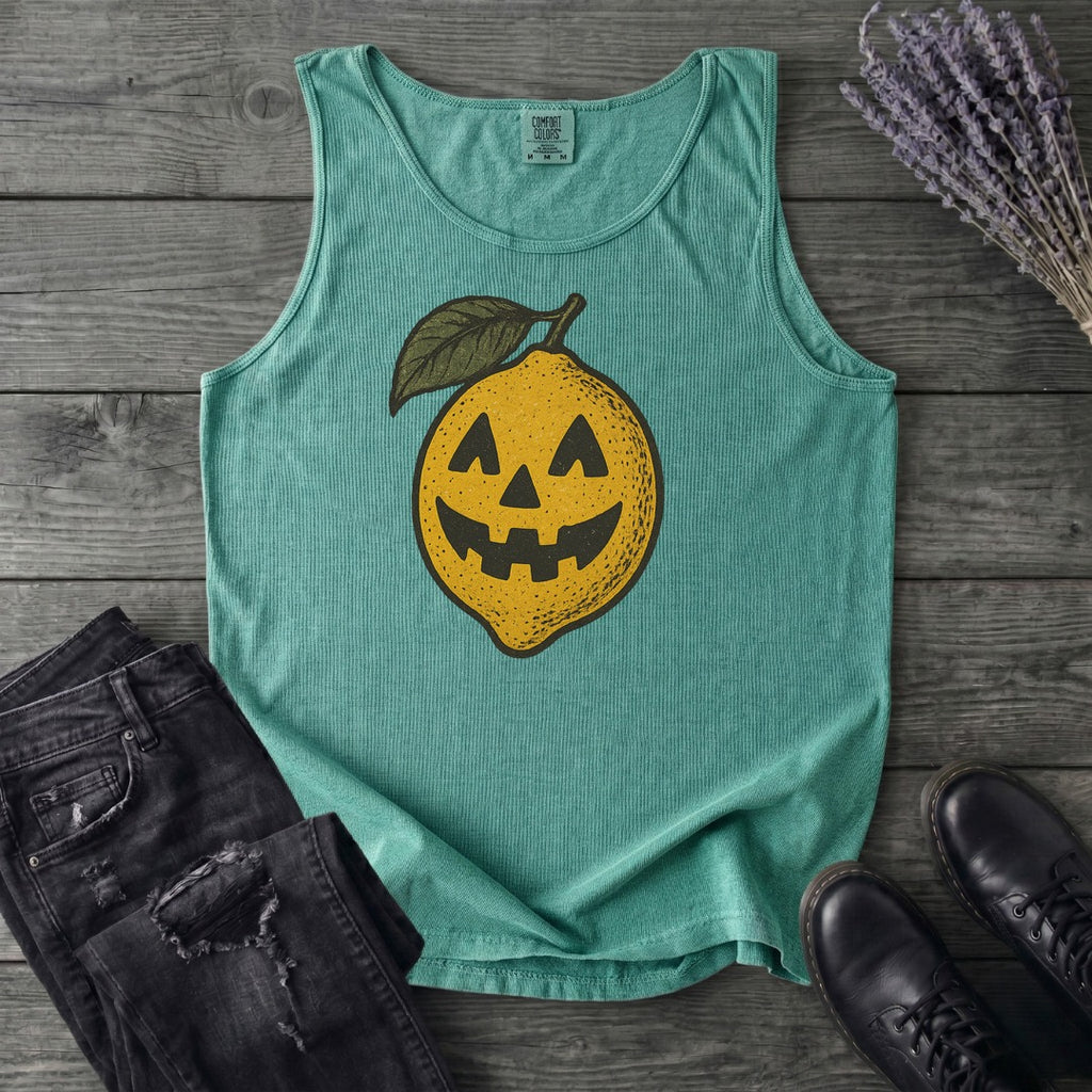 Jack O Lantern Lemon Tank Top