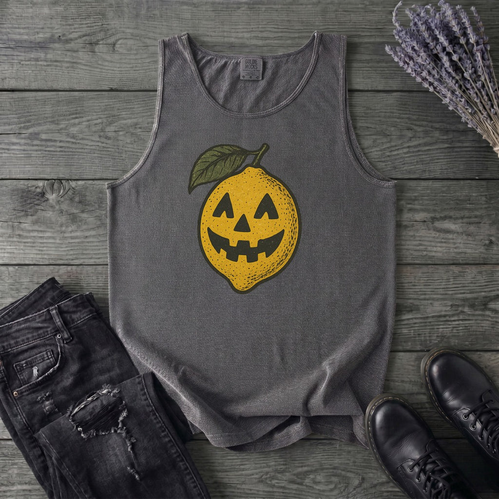 Jack O Lantern Lemon Tank Top