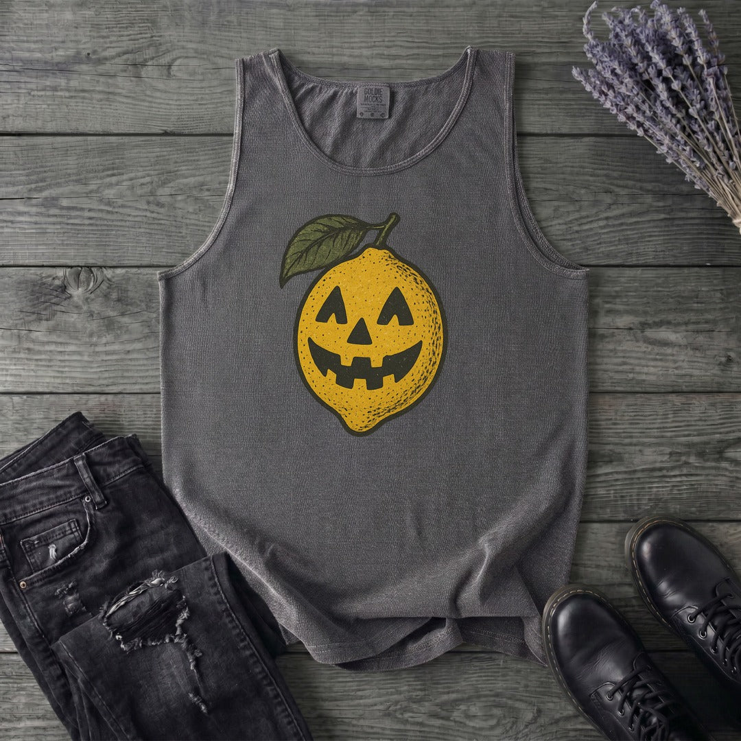 Jack O Lantern Lemon Tank Top
