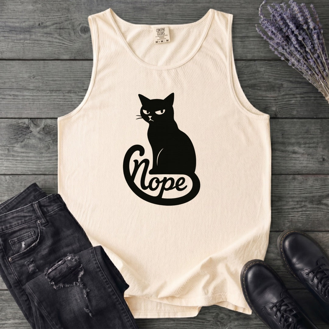 Nope Cat Tank Top