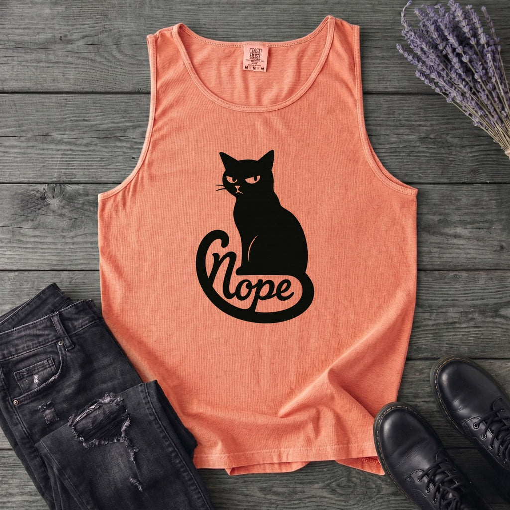 Nope Cat Tank Top