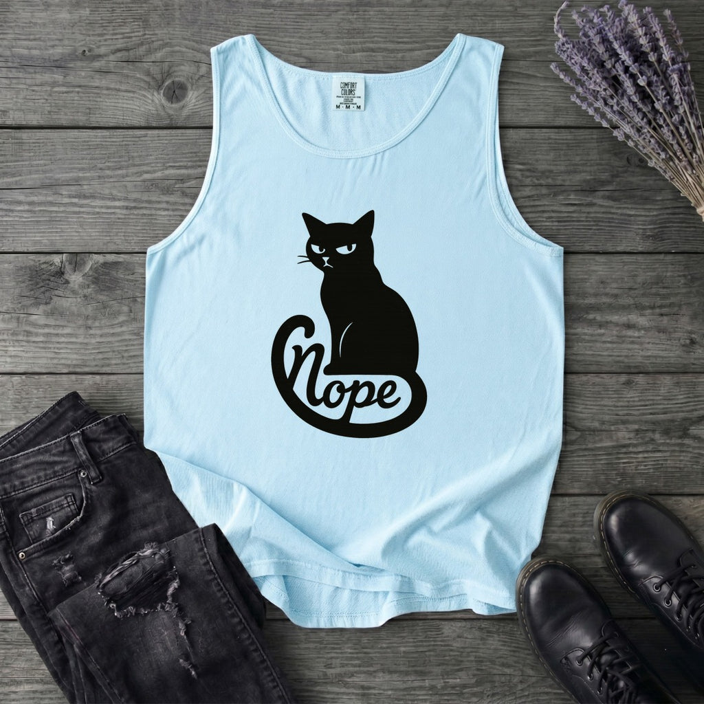 Nope Cat Tank Top