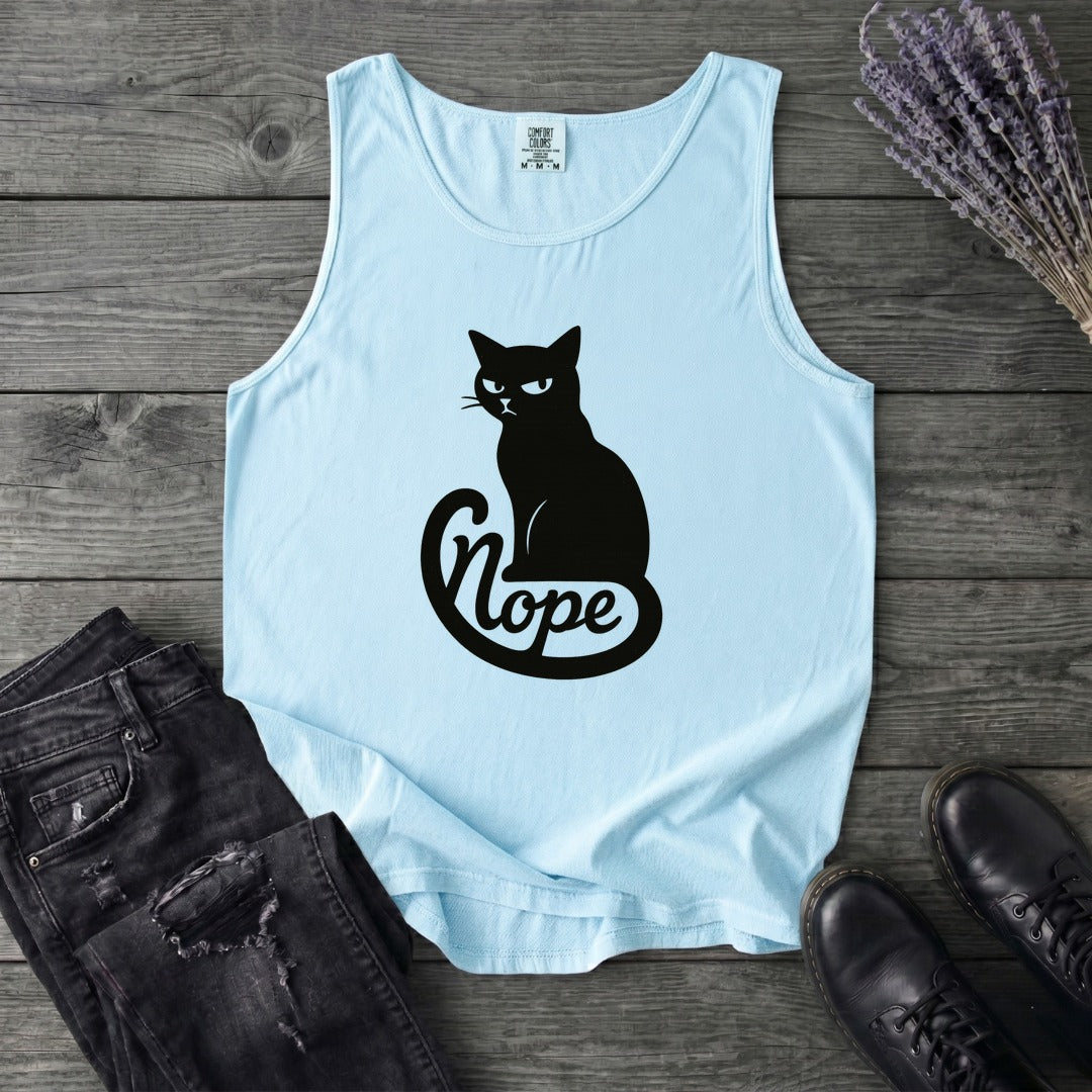 Nope Cat Tank Top