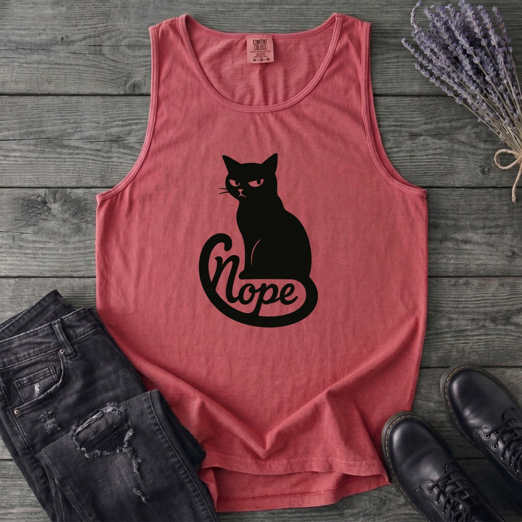 Nope Cat Tank Top