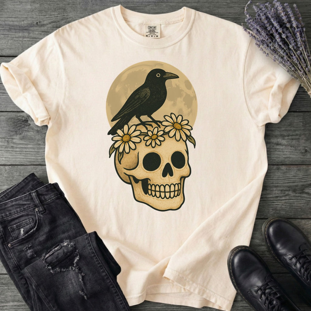 Crow On Skull T-Shirt