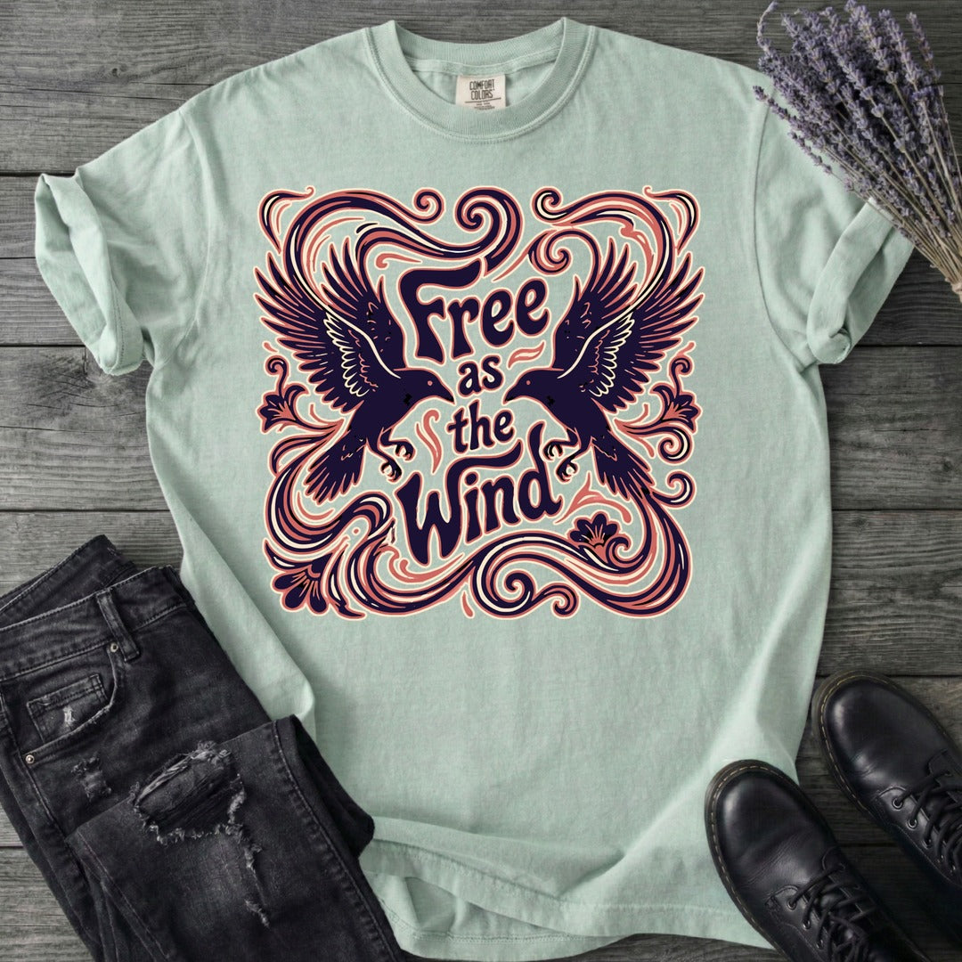 Free As The Wind Crows T-Shirt