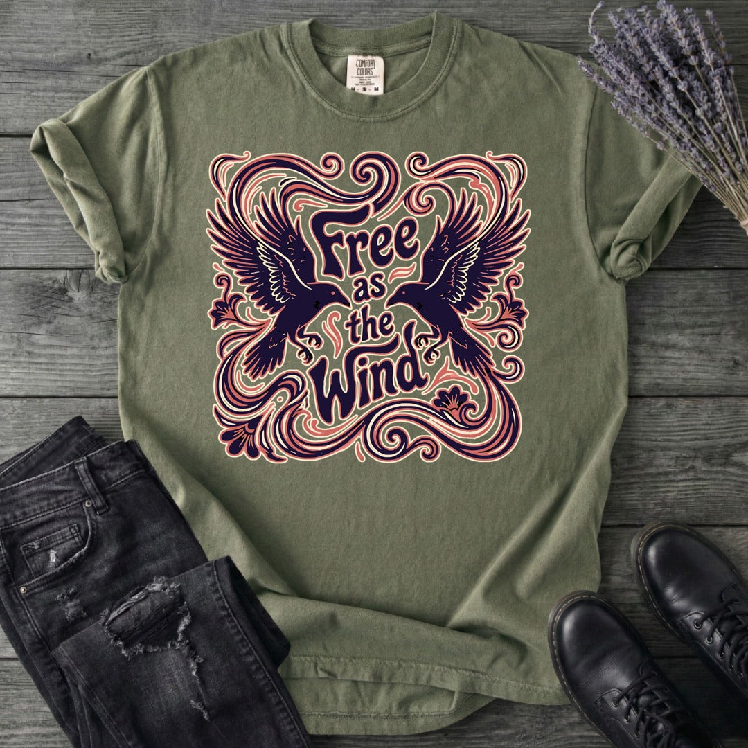 Free As The Wind Crows T-Shirt