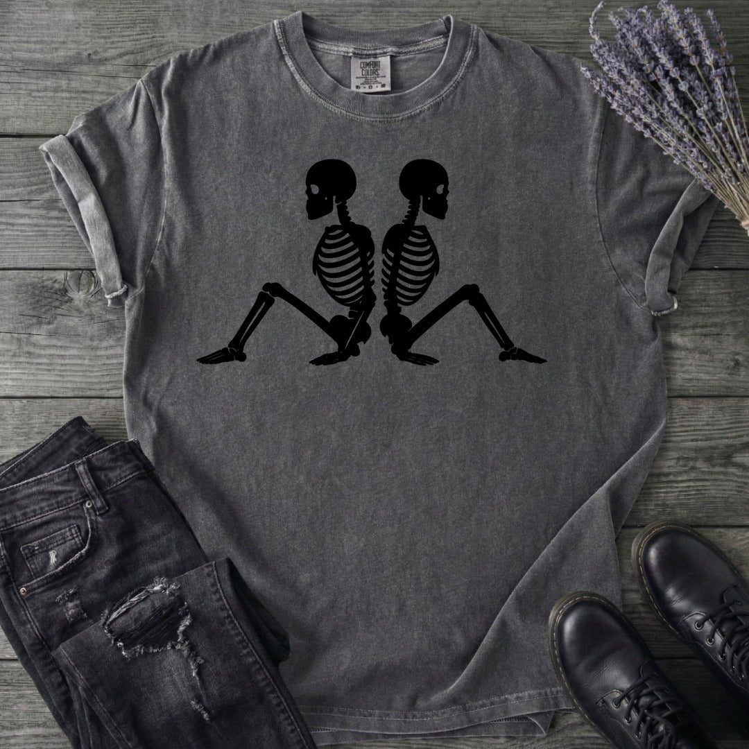 Back To Back Skeletons T-Shirt