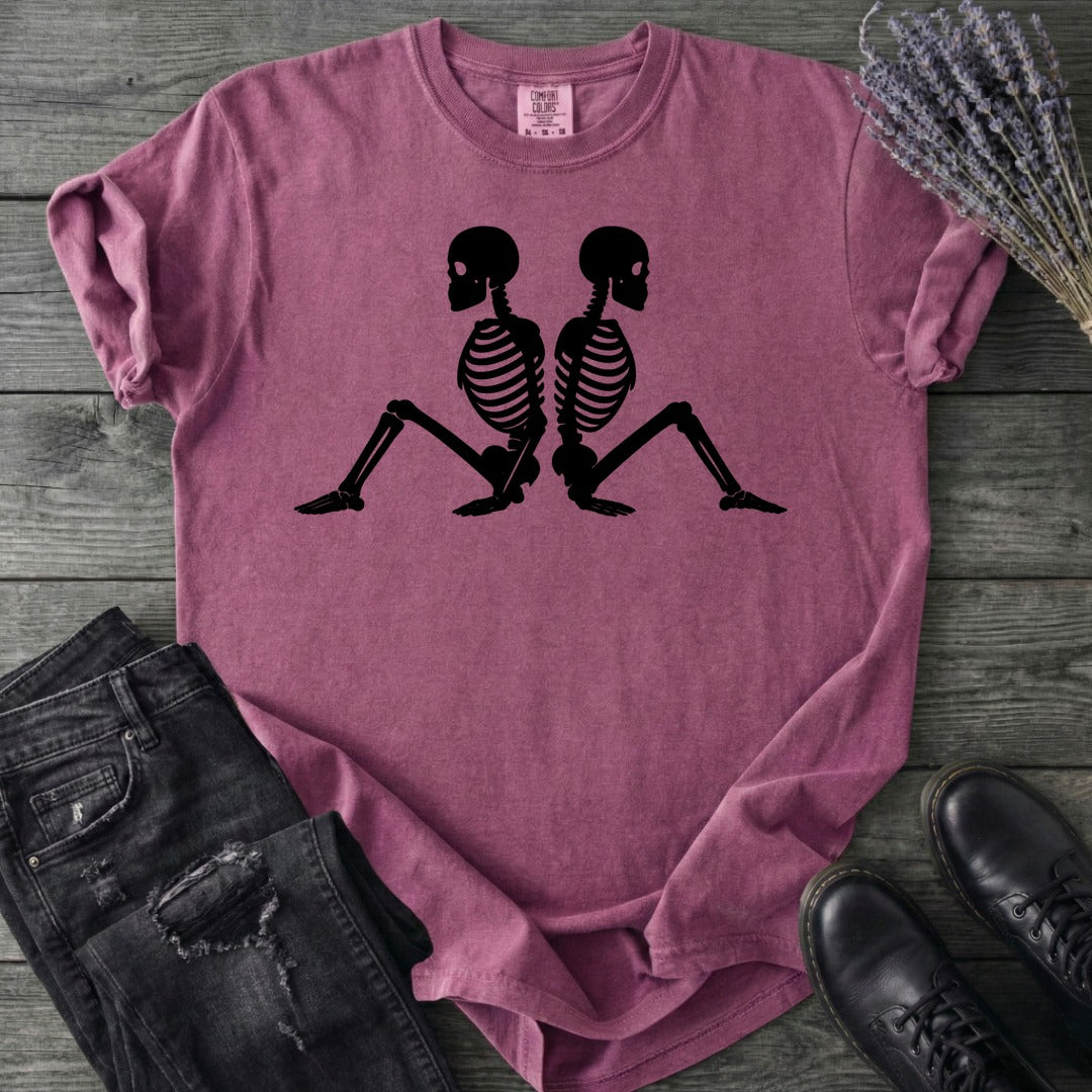 Back To Back Skeletons T-Shirt