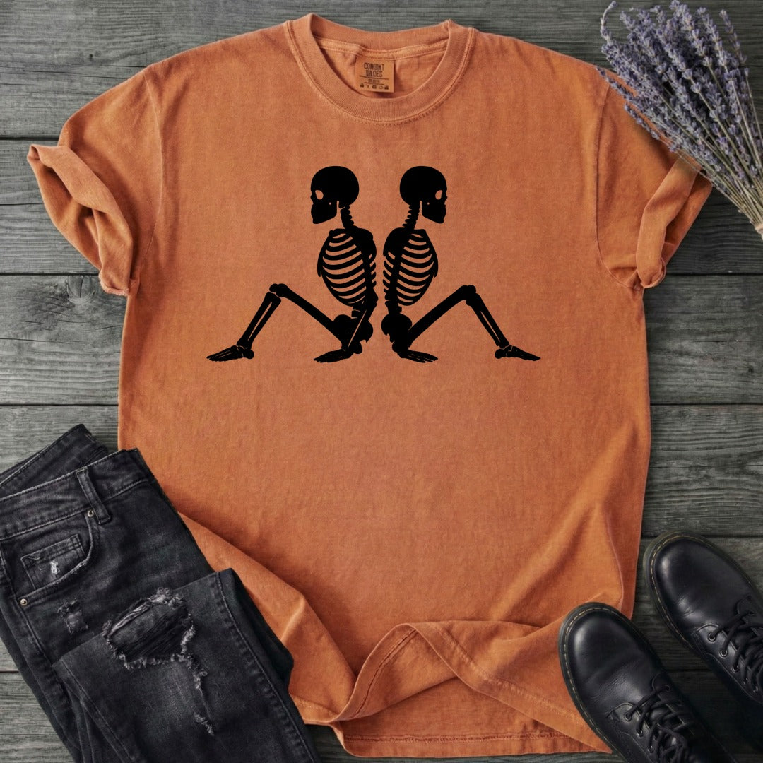 Back To Back Skeletons T-Shirt